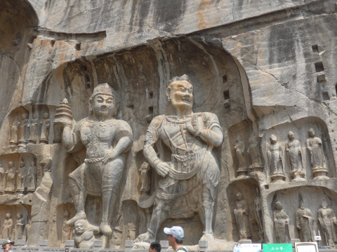 China riesige Felsskulpturen Longmen-Grotten